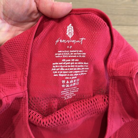 FP MOVEMENT Pink Running Through My Mind Sleevless‎ Cropped Tank Top Size Small - Picture 8 of 11